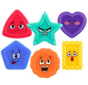 Piedras Sensoriales de Silicona Emociones 6 piezas