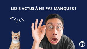 Visuel humoristique avec un homme et un chat surpris sous le titre “LES 3 ACTUS À NE PAS MANQUER !”. Image destinée à illustrer les actualités de septembre 2025 pour les parents d’ados : sorties gratuites avec les Journées du patrimoine 2025, réussite scolaire avec le Bac et le contrôle continu, et bien-être grâce au sommeil et aux hormones. L’image met en avant des conseils pratiques sur l’apnée du sommeil, le traitement apnée du sommeil, le cycle du sommeil, l’usage d’un calculateur sommeil et des astuces anti stress pour aider les adolescents.