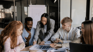 Travail d'équipe en entreprise