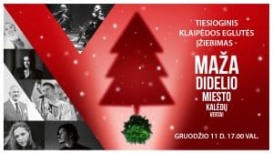 Kalėdų eglutės įžiebimo vakaras Teatro aikštėje