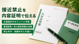 「接近禁止」を内容証明で正式に告げる｜できること・できないこと、警察や保護命令との使い分けと文面設計