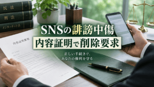 SNSの誹謗中傷に内容証明は使える？投稿の削除・再投稿停止を求める書き方