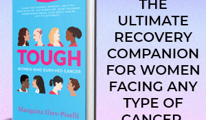 Rotating Gif for the book 'TOUGH Women Who Survived Cancer'