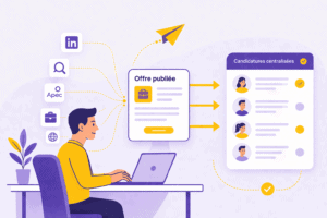 Logiciel de recrutement ATS avec multidiffusion des offres d’emploi et centralisation automatique des candidatures pour optimiser le recrutement