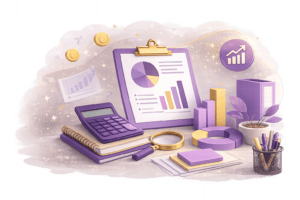 Illustration du recrutement dans la comptabilité avec analyse financière et évaluation des profils