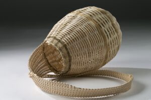 Child's Pose by basket artist Elizabeth Runyon
