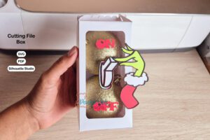 Archivo para recortar y armar caja para esferas navideñas