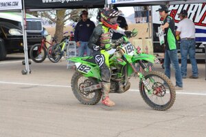 JP Alvarez riding his KX250 at the 2020 Primm WORCS race