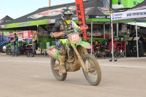 Clay Hengeveld riding his KX450 at the 2020 Primm WORCS race