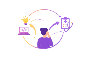 Icône illustrant une reconversion professionnelle et un changement de trajectoire de carrière.