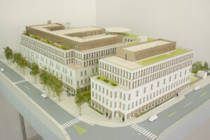maquette de l'hôpital Marie Lannelongue par Pargades Architectes