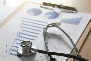 medical marketing data with graphs, digital marketing tactics for urgent care