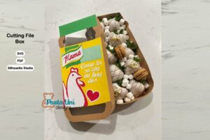 Digital para cortar caja Knorr con soporte de chocolates para el dia de la madre