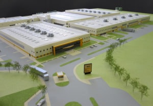 maquette industrie du site industriel de Bic à Samer par Arphodes Architecture