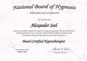 National Board of Hypnosis - Alexander Seel National Board of Hypnosis - Alexander Seel