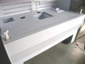 White Polypropylene for welded wet bench in Semiconductor chip manufacturing