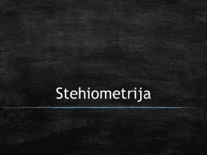 stehiometrija primjeri zadataka