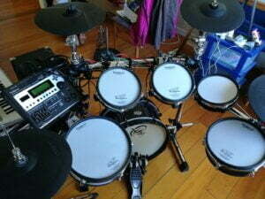 Backline hire, Drum kit, hire an electronic drum kit, Roland V-drum Td-12 drum module
