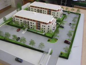 Maquette de la résidence bellevue à Beauvais par dudzig