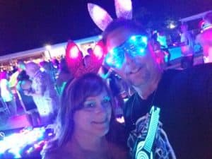 TomandBunny at the Glow party at Hedo Hedonism swinger lifestyle Resort in Jamaica