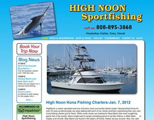 Kona fishing charter website