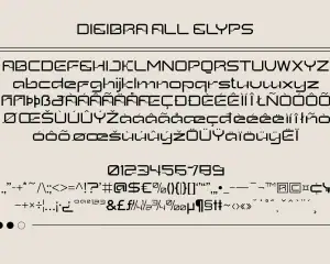 Digibra – Retro Digital Font