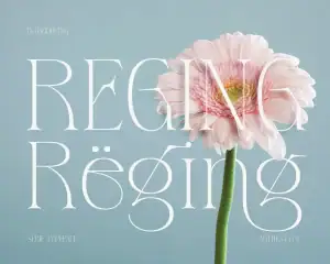 Reging – Elegant Serif Font for Beauty Branding