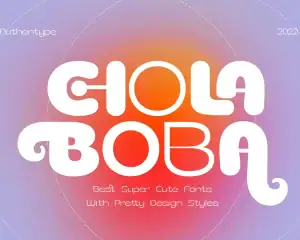 Chola Boba is a friendly font