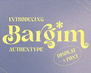 Bargim – Modern Display Font