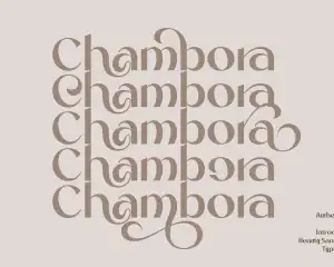Chambora Beautiful Sans Serif