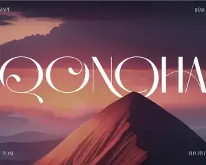 Qonoha A Simple Elegant Font