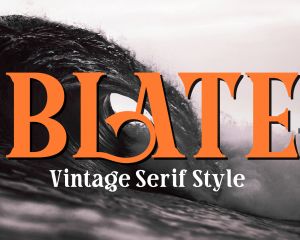 Blate – Bold Vintage Display Serif with Elegant Ligatures