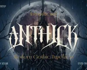 Anthick Modern Gothic Typeface