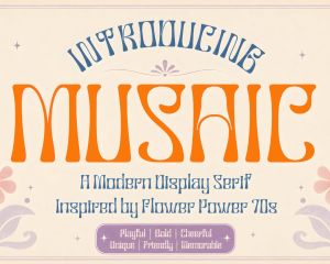 Musaic – Groovy Retro Display Serif
