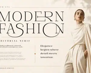 New Eta – Modern Editorial Serif Font Family