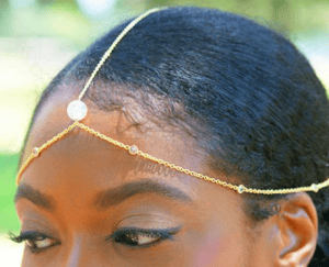 hair accessory The Margaret Crystal Hair Chain