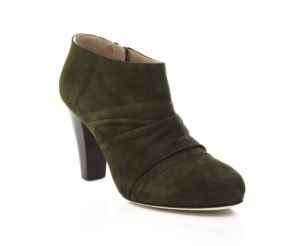 Cassidy Dark Green Suede Bootie 