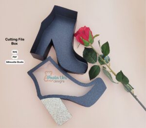 Archivo digital para recortar y armar caja en forma de bota