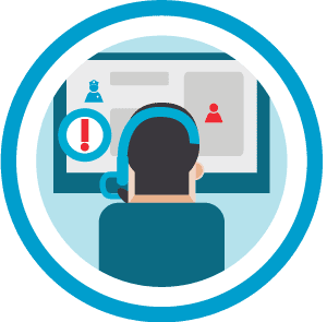 Panic Button App Surveillance Room