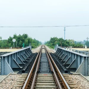 Structural steel raiload bridge & trusses