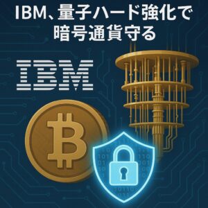 Illustration of IBM、量子ハード強化で暗号通貨守る