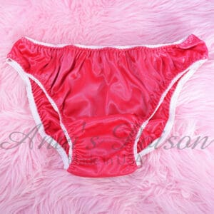 Ania's Sissy BUTTER SOFT Hot Pink Full Cut Satin panties Men's Bikini sz M/L