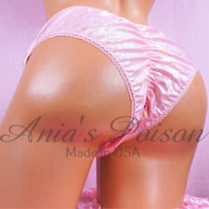 Ania's Spandex Sissy sparkle princess Brazilian cut scrunch butt full side Men's panties sz S