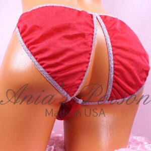 Ania’s Sissy Nylon Open Butt panties Pink Men's humiliation panties sz XXL