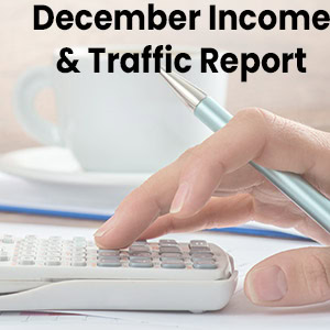 December Income and Traffic Report feature image