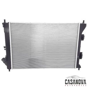 Radiador para HYUNDAI Elantra 1.6 y 1.8L G4NB marca Hanon OEM 25310-3X011 vista de frente