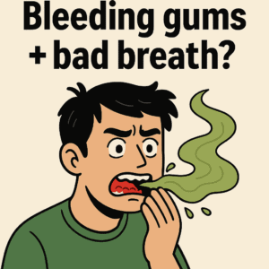 bleeding gums, bad breath