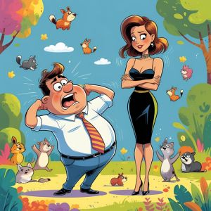 What Impresses a Woman on a First Date (According to Psychology and Real Experience) 5 cartoon of a man freaking out after being turned down by a woman on a first date,