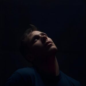 man looking up on the ceiling worrying about his sexless marriage