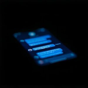 Text messages slowing down, symbolizing loss of interest and emotional withdrawal